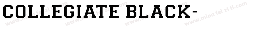 COLLEGIATE BLACK字体转换